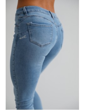 DELOROLA Hímzett Farmernadrág