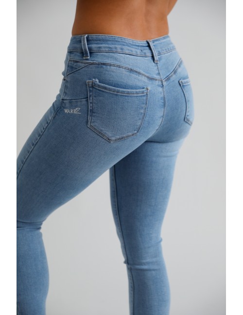 DELOROLA Hímzett Farmernadrág