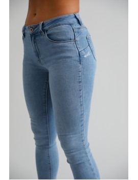 DELOROLA Hímzett Farmernadrág