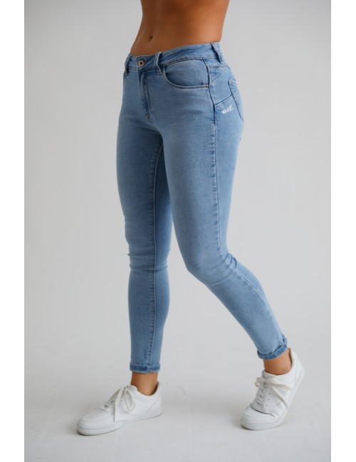 DELOROLA Hímzett Farmernadrág