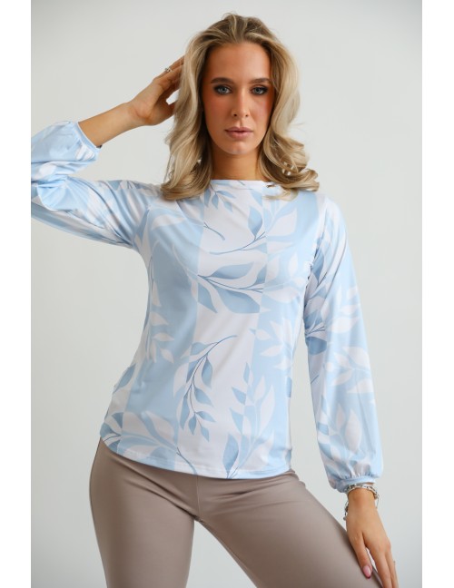 ZINA Mintás Felső - Világoskék ZINA Mintás Felső - Világoskék