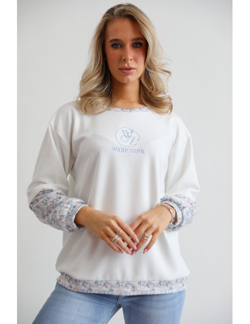 TWISTY Felső - Fehér/Kék