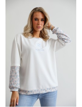 TWISTY Felső - Fehér/Kék