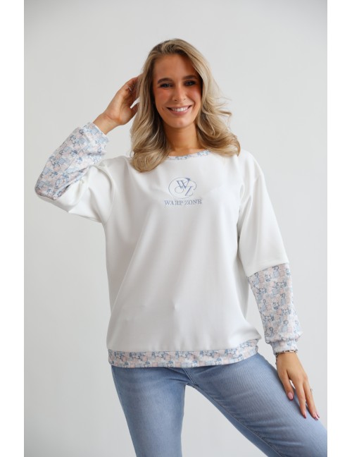 TWISTY Felső - Fehér/Kék