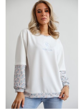 TWISTY Felső - Fehér/Kék