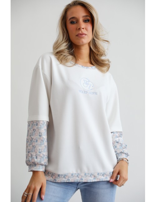 TWISTY Felső - Fehér/Kék