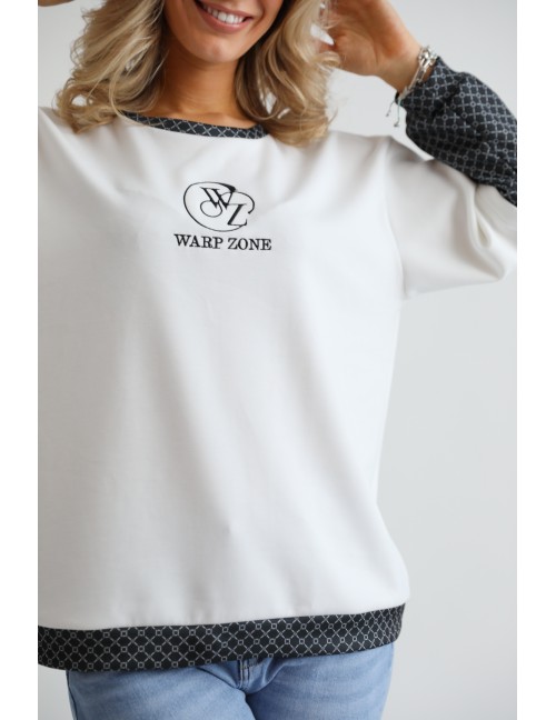 TWISTY Felső - Fehér/Fekete