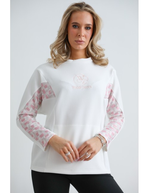 CELIA Felső - Fehér/Pink