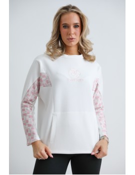 CELIA Felső - Fehér/Pink