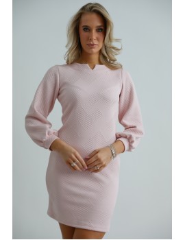 TEODORA Passzés ujjú Ruha - Rózsaszín