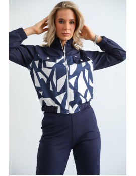 Zsebes Kardigán - Sötétkék