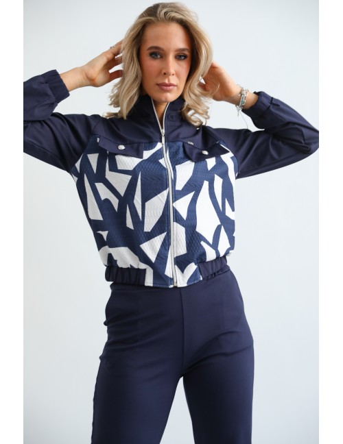 Zsebes Kardigán - Sötétkék