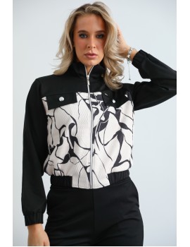 Zsebes Kardigán - Fekete