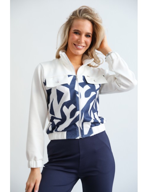 Zsebes Kardigán - Fehér