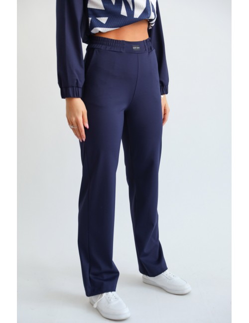 POLLY Gumis Derekú Puntó Nadrág - Sötétkék