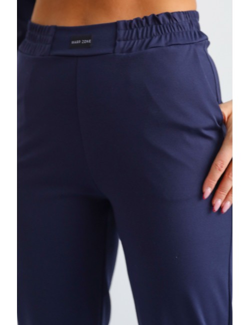 POLLY Gumis Derekú Puntó Nadrág - Sötétkék