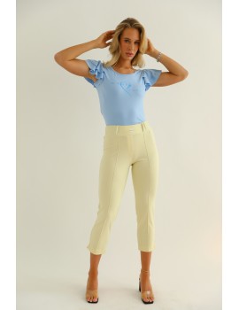 DINA Gumis Derekú Puntó Nadrág - Sárga