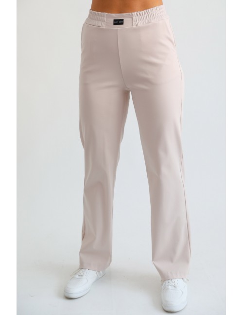 POLLY Gumis Derekú Puntó Nadrág - Bézs