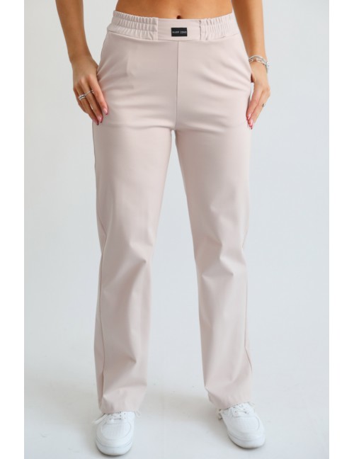 POLLY Gumis Derekú Puntó Nadrág - Bézs