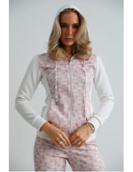 SABRINA Sweater - White/Pink