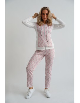 SABRINA Trousers - White/Pink