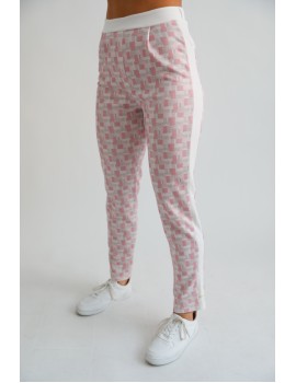 SABRINA Trousers - White/Pink