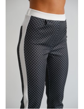 SABRINA Trousers - White/Black