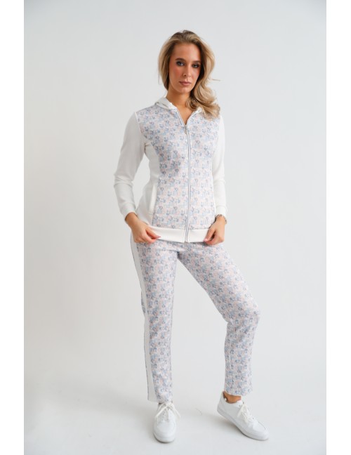 SABRINA Szabadidő Nadrág - Fehér/Kék SABRINA Szabadidő Nadrág - Fehér/Kék