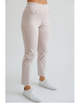 LARISSA Gombos Puntó Nadrág - Bézs