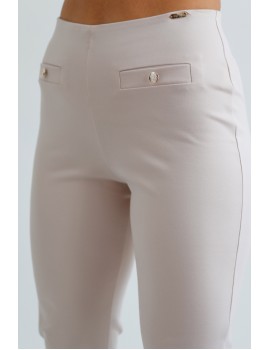 LARISSA Gombos Puntó Nadrág - Bézs