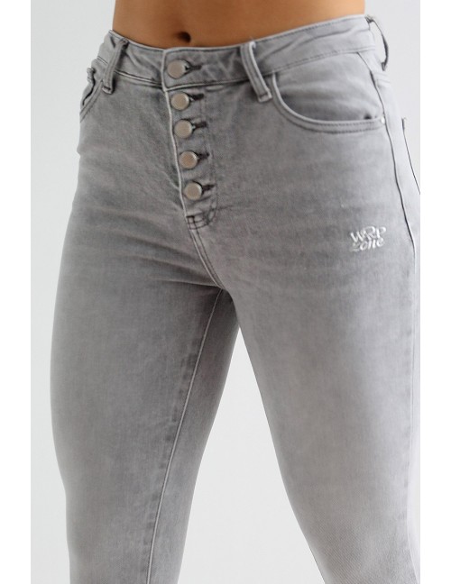 FANNI Hímzett Farmernadrág