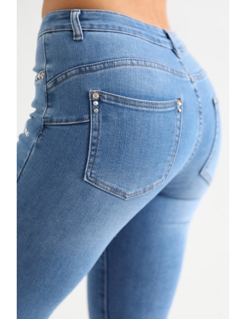 GEORGINA Hímzett Farmernadrág