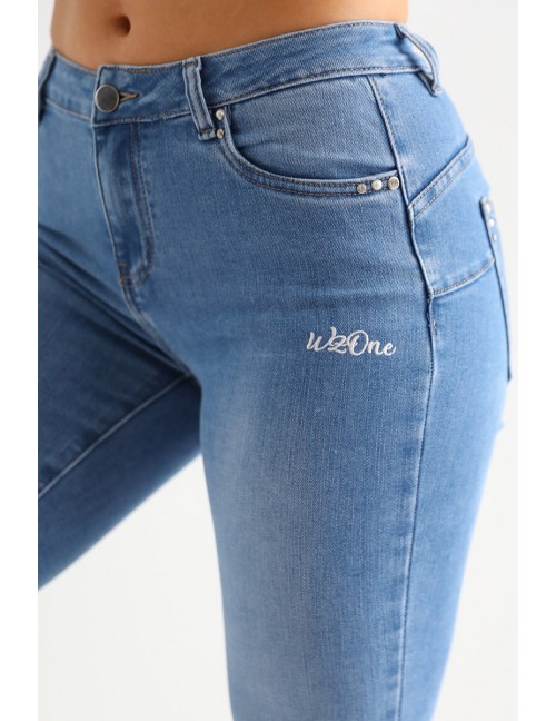 GEORGINA Hímzett Farmernadrág