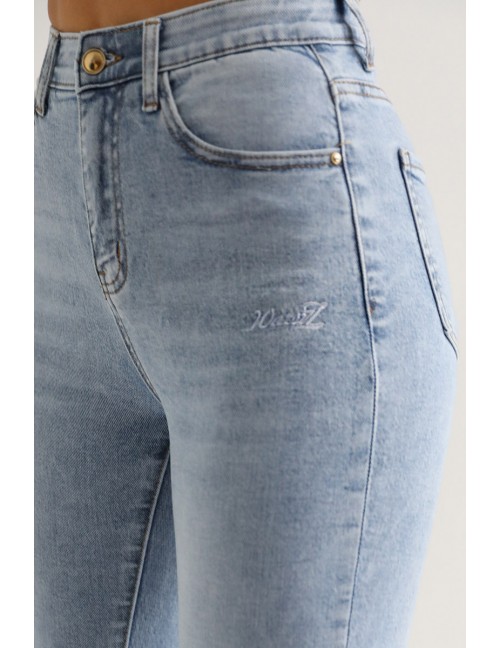 REGINA Hímzett Farmernadrág