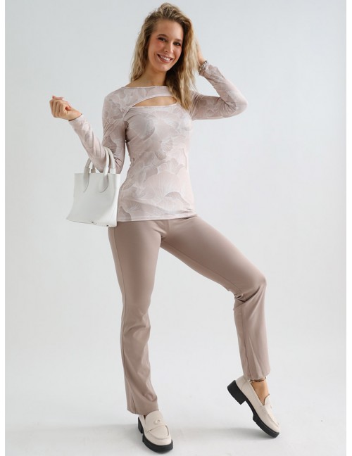 HAILEY Gumis Derekú Nadrág - Cappuccino HAILEY Gumis Derekú Nadrág - Cappuccino