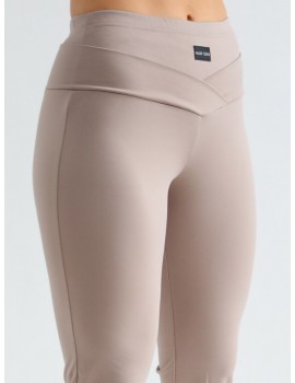 HAILEY Gumis Derekú Nadrág - Cappuccino