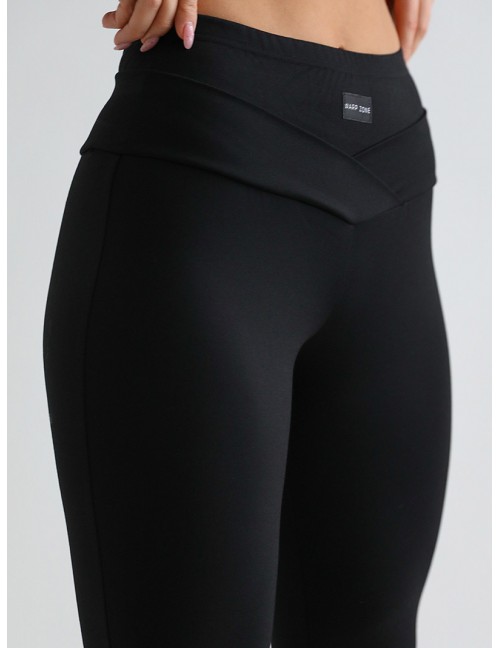 HAILEY Gumis Derekú Nadrág - Fekete