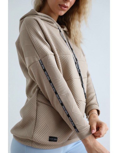 VICTORIA Kapucnis Pulóver - Cappuccino