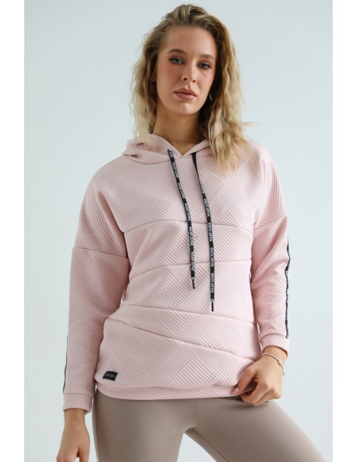 VICTORIA Kapucnis Pulóver - Rózsaszín