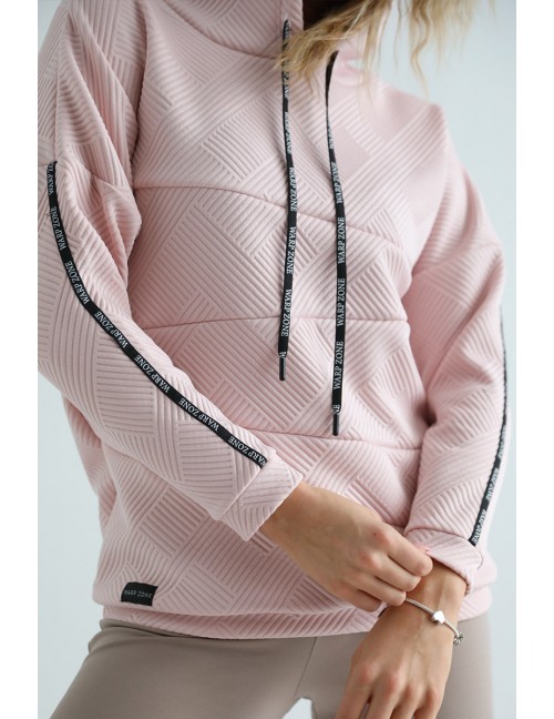 VICTORIA Kapucnis Pulóver - Rózsaszín