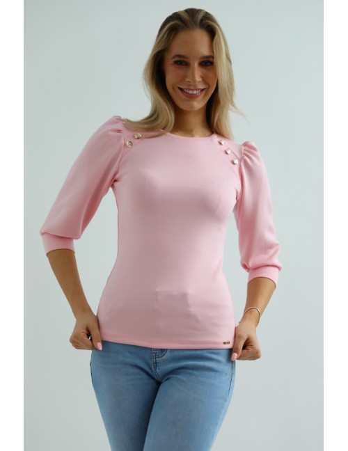 LEONIE Gombos Felső - Rózsaszín