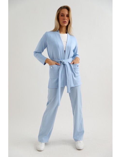 POLLY Gumis Derekú Puntó Nadrág - Világoskék