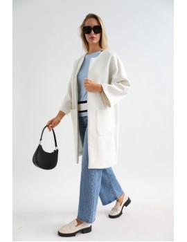 VIOLET Tavaszi Kabát - Fehér