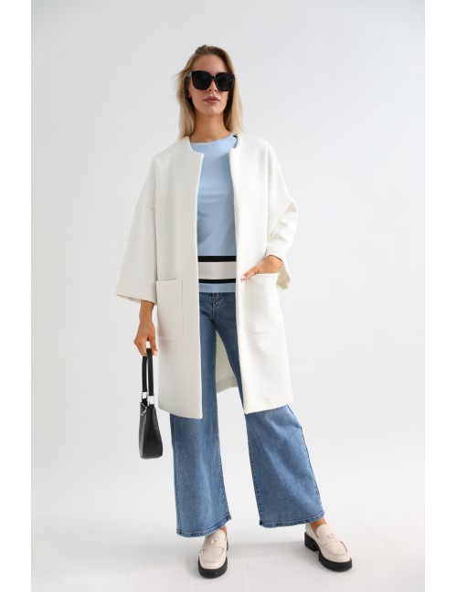 VIOLET Tavaszi Kabát - Fehér