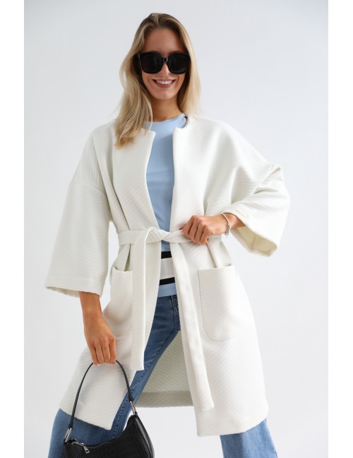 VIOLET Tavaszi Kabát - Fehér