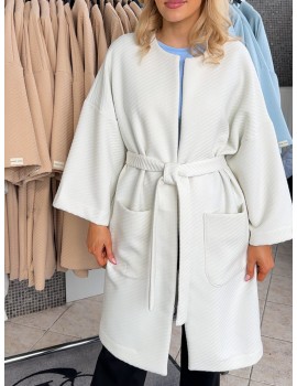 VIOLET Tavaszi Kabát - Fehér