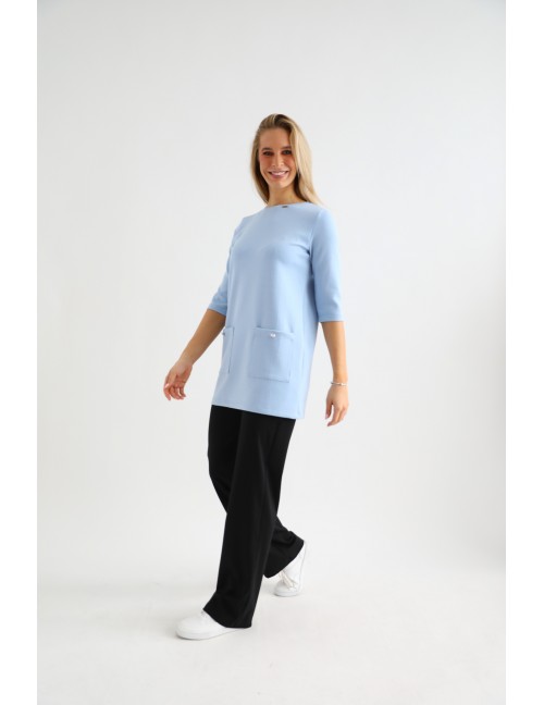 BETTY Zsebes Tunika - Világoskék