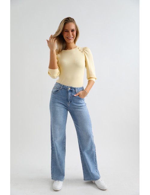 CECIL Hímzett Farmernadrág