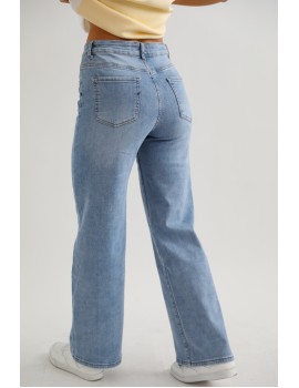 CECIL Hímzett Farmernadrág