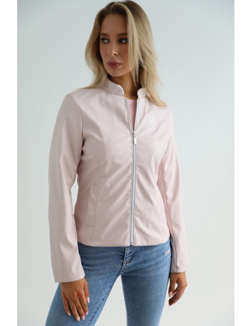 Tavaszi Bélelt Műbőr Dzseki - Púder 